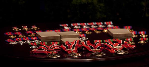 Some of the medals awarded at the National Awards 2011